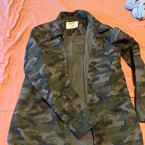 Camouflage button down